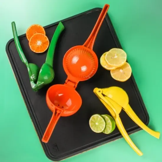 BergHOFF CooknCo 3Pc Cast Aluminum Manual Squeezers, Lemon, Lime, Orange image {7}