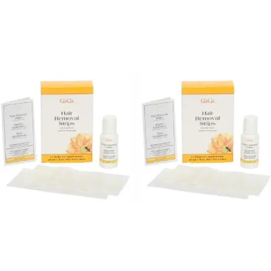 GiGi Hair Removal Strips for the Face - 12 Count (PACK OF 2) image {5}