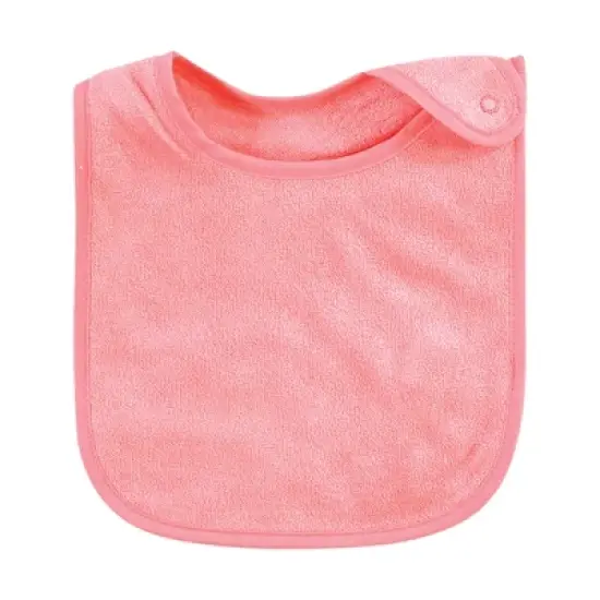 Hudson Baby Infant Girl Rayon from Bamboo Terry Bibs, Citrus, One Size image {5}