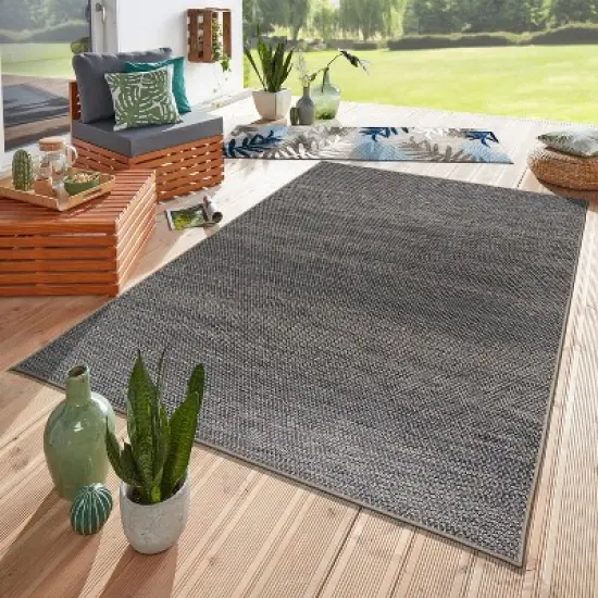 World Rug Gallery Contemporary Abstract Indoor/Outdoor Area Rug image {1}