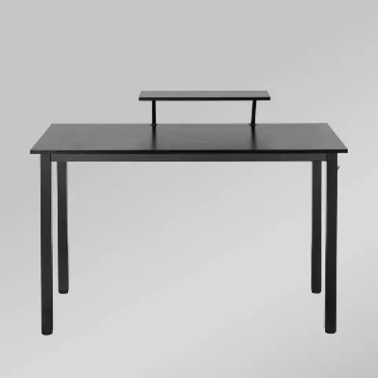 Computer Desk with Stand Black -Techni Mobili image {2}