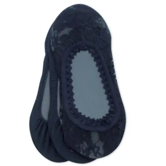 Memoi Lace Cotton Shoe Liners 3-Pack image {2}