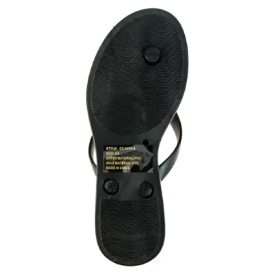 C&C California Women's Gold Medallion Flip Flop Thong Sandal image {4}