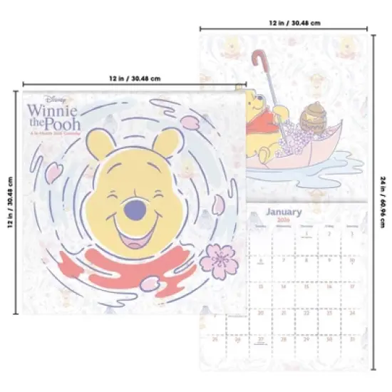 Disney 2026 Winnie The Pooh 12"x12" Wall Calendar image {6}