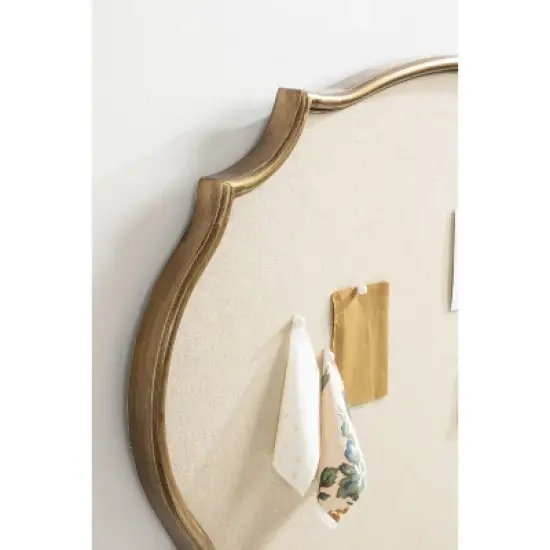 Kate and Laurel Leanna Framed Pinboard, 23.25x35.75, Gold image {7}