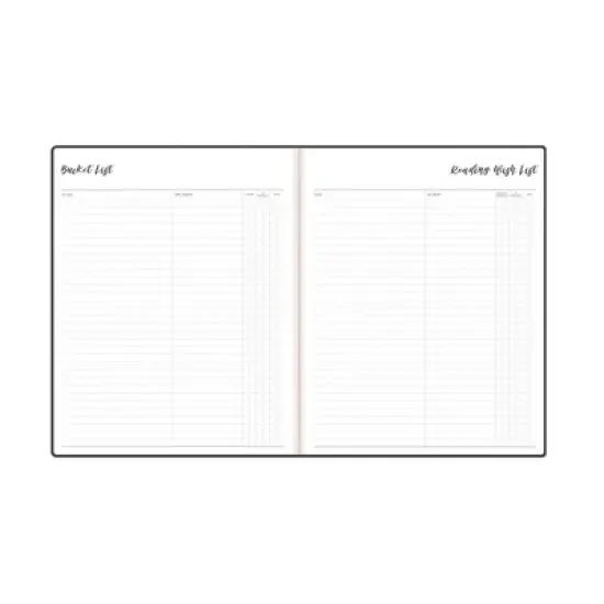 Ivory Paper Co 2024 Planner 10"x8" Weekly/Monthly Bookbound Black image {8}