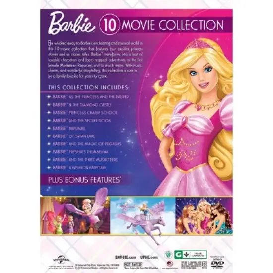 Barbie: 10-Movie Classic Princess Collection (DVD) image {2}