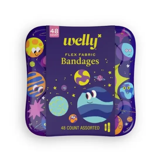 Welly Kid's Flex Fabric Bandages - Space - 48ct image {8}