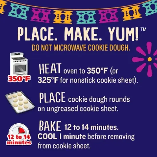 Pillsbury Sugar Skull Shape Cookies Dough - 9.1oz/20ct image {4}