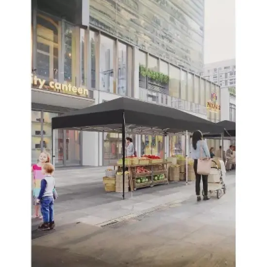 10'x20' Pop Up Canopy Tent, Easy to Set Up and Take Down, Waterproof UV Outdoor Events for Farmer Market, Party, Event, Patio image {1}