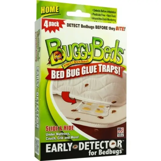BuggyBeds Bed Bug Glue Trap - 4pk image {1}