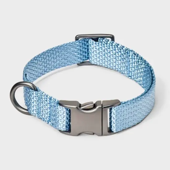 Fashion Adjustable Length and Reinforced Stitching Dog Collar - Blue - Boots & Barkley&trade; image {2}
