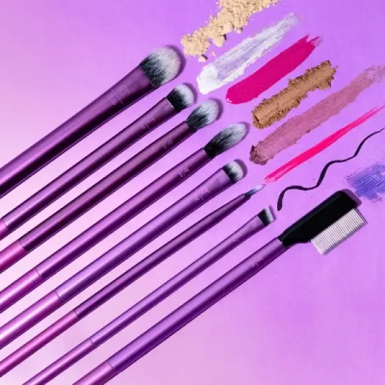 Real Techniques Everyday Eye Essentials Makeup Brush Kit - 8pc image {6}