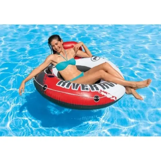 Intex Red River Run 1 Inflatable Floating Lake Tube Fire Edition 53" Diameter image {1}