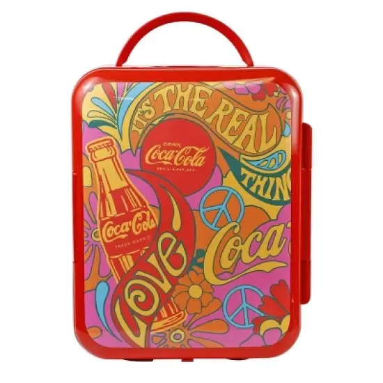 Coca-Cola Peace 1971 Series 4L Cooler/Warmer 12V DC 110V AC Mini Fridge image {9}