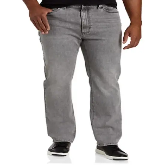 True Nation Good Day Grey Wash Athletic-Fit Jeans - Men's Big and Tall image {4}