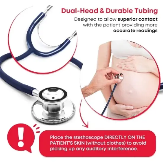 Dual Head Stethoscope image {2}