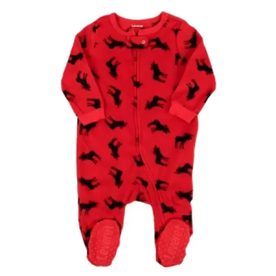 Leveret Footed Sleeper Fleece Christmas Pajamas image {8}