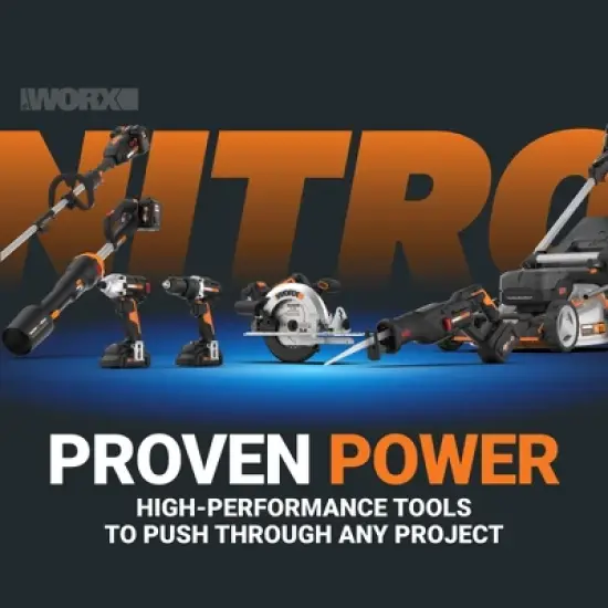 Worx Nitro WG350 20V Brushless 12" Cordless Chainsaw image {9}