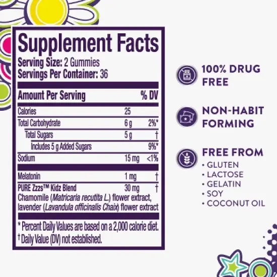Pure Zzzs Pure Kids Melatonin Gummies - 72ct image {5}