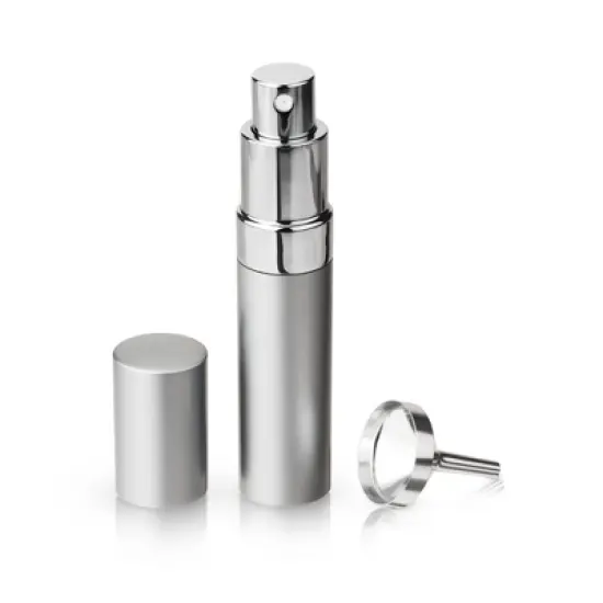 True Martini Atomizer Bar Mister with Refillable Canister and Funnel for Vermouth Spray, Glass Canister with Stainless Steel Case, 15ml Capacity image {11}