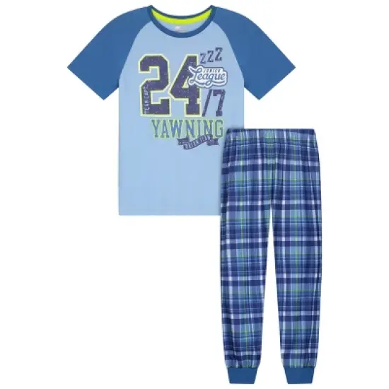Sleep On It Boys 24/7 Yawning 2-Piece Pajama Sleep Pants Set image {6}