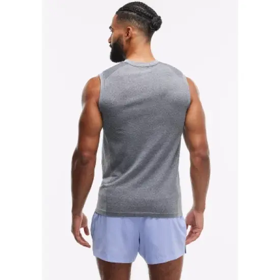 Peloton Men's Seamless Muscle Tank, Black image {2}