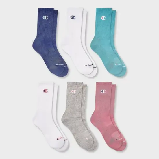 Champion Women's 6pk Crew Socks image {5}