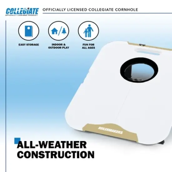 NCAA Purdue Boilermakers All-Weather Travel Cornhole Set image {2}