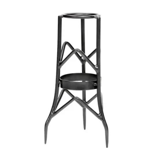 Iron Toad Stool Gazing Globe Ball Stand Graphite Powder Coat Finish - ACHLA Designs image {3}