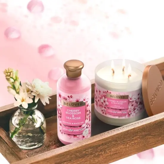 Beloved Cherry Blossom & Tea Rose Shower & Bath Gel 11.8oz image {2}