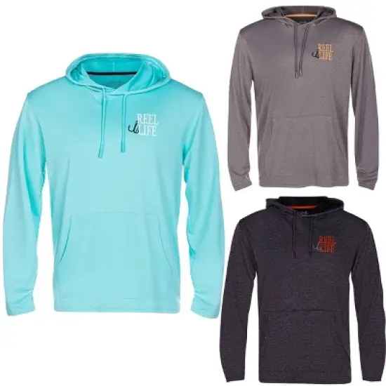 Reel Life Destin Heathered Pullover Hoodie image {2}