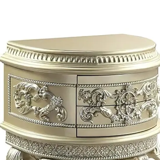 31" Vatican Nightstand Champagne Silver Finish - Acme Furniture image {2}