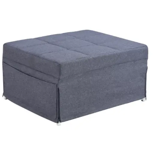 Folding Ottoman Bed with Adjustable Backrest, Modern Futon Couch, Convertible Chair into Sofa Bed for Living Room Apartment Office Small Space image {13}