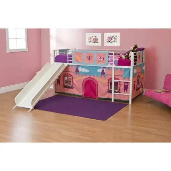 Princess Castle Curtain Set For Loft Bed Pink - Dorel Home Products image {5}
