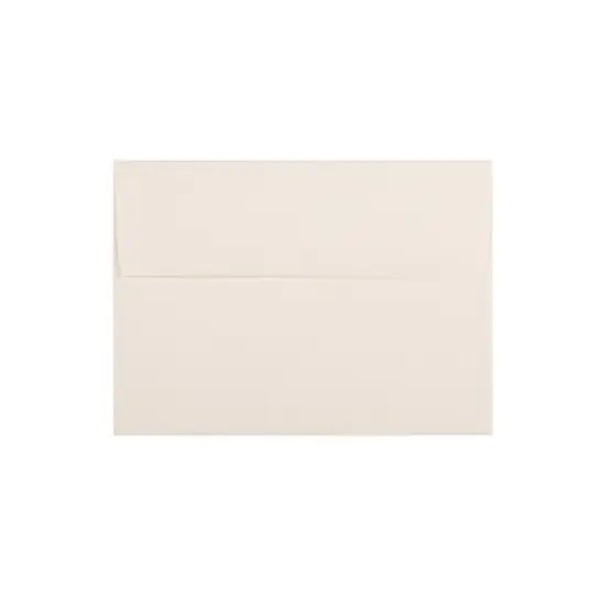 JAM Paper A7 Strathmore Invitation Envelopes 5.25 x 7.25 Natural White Linen 25/Pack (82011) image {2}