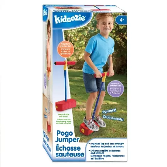 Kidoozie Foam Pogo Jumper for Indoor & Outdoor Play, Encourages an Active Lifestyle and Makes Squeaky Sounds, 250 Pound Capacity - Ages 4+ image {2}