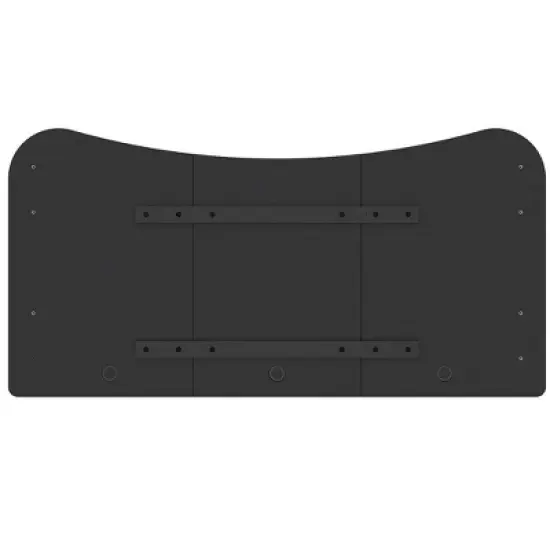 Monoprice Pre-Drilled 3-piece Sit-Stand Desk Table Top 63 Inches Wide - Black, Custom Sized For Motorized And Manual Crank Height Adjustable Desk image {4}