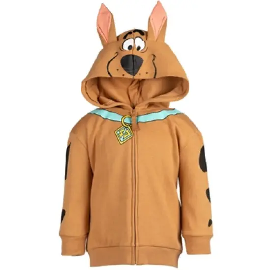 Scooby-Doo Scooby Doo Fleece Zip-Up Hoodie Brown  image {8}