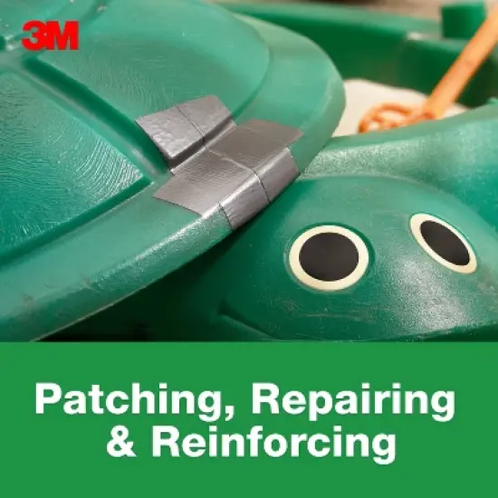 3M 1.88'' x 25yd All Weather Duct Tape: Waterproofing, Weather Stripping, Industrial Adhesive, Gray image {2}