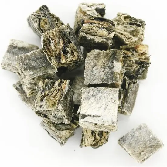 Hubert Pet Premium Cod Skin Crisps Natural Single Ingredient Dog Treats, Grain Free, USA Tested for All Breeds - 1.5 Resealable lbs Bag image {4}