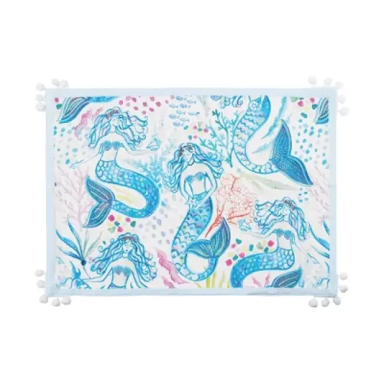 C&F Home Mermaid Garden Placemats Set of 6, 13" x 19" image {3}