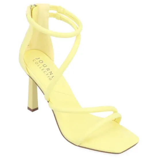 Journee Collection Womens Marza Tru Comfort Foam Mid Heel Open Toe Pumps image {13}