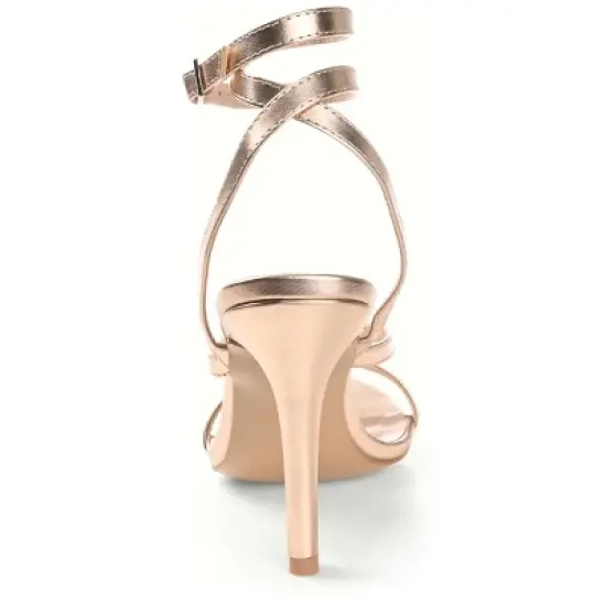 Journee Collection Womens Waverlee Open Toe High Stiletto Pumps Tan 11 image {2}