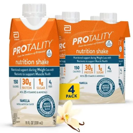 Protality Nutritional Protein Shake - Vanilla - 44 fl oz/4pk image {11}