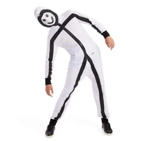 Mens Funny Halloween Stick Figure Costume - Hilarious Stickman Halloween Costume image {5}