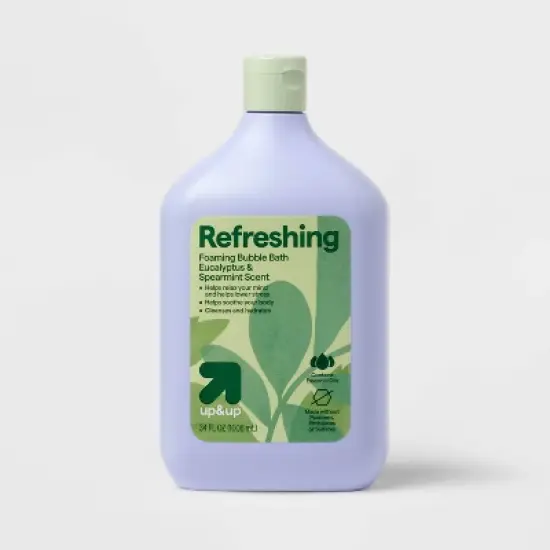 Refreshing&nbsp; Foaming Bubble Bath - Eucalyptus and Spearmint - 34oz - up&up&trade; image {3}