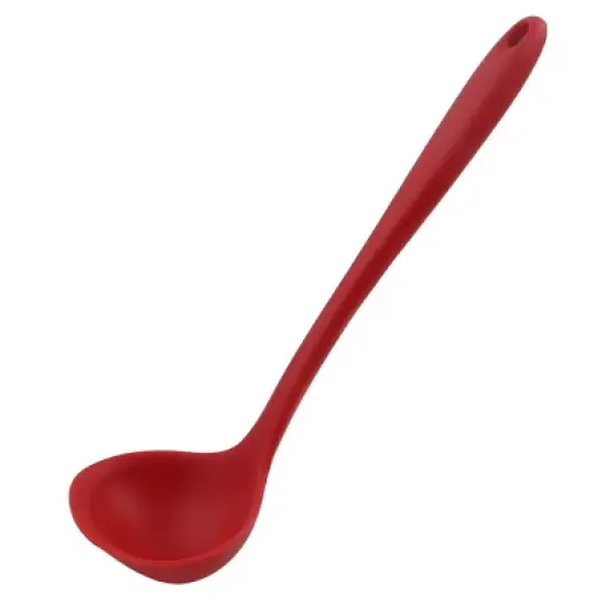 Unique Bargains Heat Resistant Ergonomic Handle Non-Stick Dishwasher Safe Soup Kitchen Spoon 11.6 Inch 1 Pc image {9}