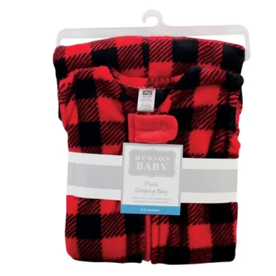 Hudson Baby Plush Sleeping Bag, Sack, Blanket, Buffalo Plaid image {1}
