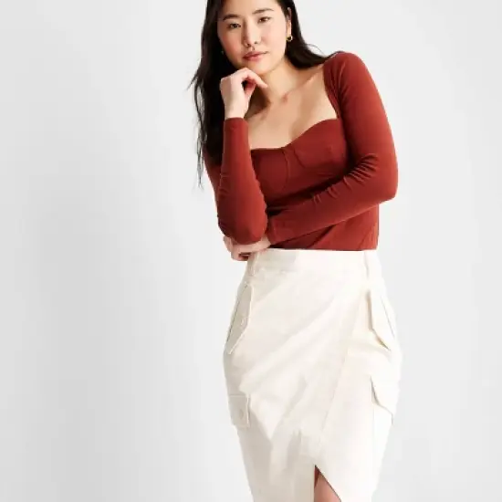 Women's Cargo Wrap Midi Skirt - Future Collective&trade; with Reese Blutstein image {2}